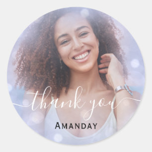 Dank Foto  Foto Bruids Sweet16 Geslaagd Blauw Ronde Sticker