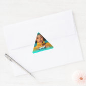 Dank Foto Foto Bruiloft Sweet16 Driehoek Wow Sticker (Envelop)