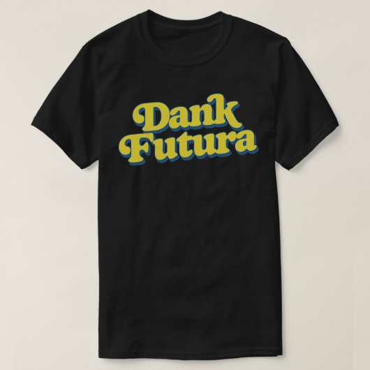 Dank Futura Retro Typografie T-shirt (Design voorkant)