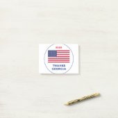 Dank Georgia 2020 Verkiezing Post-it® Notes (Op bureau)