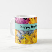Dank Gerbera Daisies Doktersdag Koffiemok (Voorkant links)