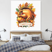 Dank geven en liefde delen canvas afdruk (Insitu (Slaapkamer))