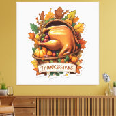 Dank geven en liefde delen canvas afdruk (Insitu (Woonkamer))