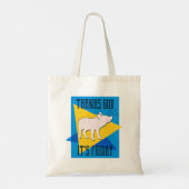 Dank God het is Vrijdag Tote Bag (Achterkant)