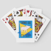 Dank God het Vrijdag is Pokerkaarten (Achterkant)