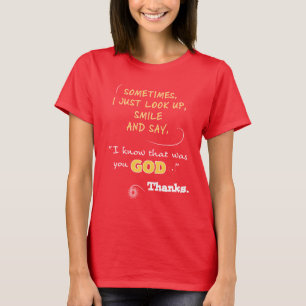 Dank God T-shirts Christelijke Vrouw Dames T-shirt