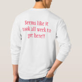 DANK GOD ZIJN VRIJDAG T-SHIRT (Achterkant)