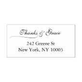 Dank Grace Trouw Retouradres Rubberstempel (Afrduk)