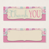 Dank Hemel Meisjes TY Skinny Gift Label Mini Visitekaartjes (Voorkant /achterkant)