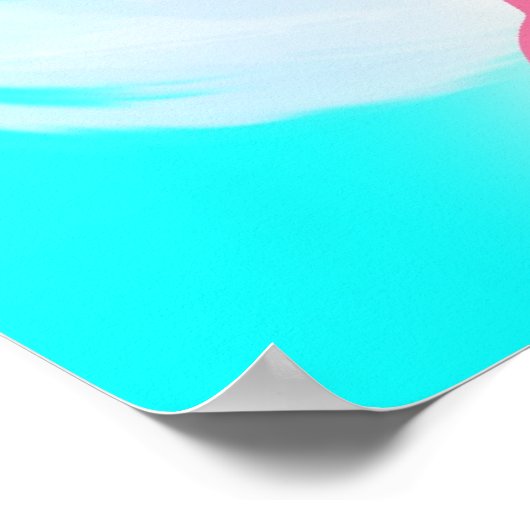 Dank hemel voor Baby shower Banner van Little Girl Poster (Hoek)