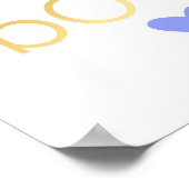 Dank hemel voor kleine jongens - blauw - Poster (Hoek)