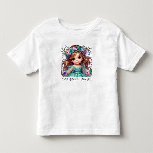 Dank Hemel Voor Kleine Meisjes Kinder Shirts (Voorkant)