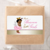 Dank Hemel voor Kleine Meisjes Waterfles Labels (Insitu)