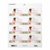 Dank Hemel voor Kleine Meisjes Waterfles Labels (Full Sheet)