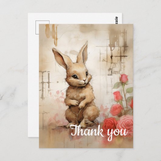 Dank je 11 briefkaart (Voorkant / Achterkant)