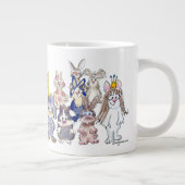 Dank je 21 Bunny Rabbits Cartoo Large Coffee Mok (Rechts)