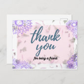 dank je 2 briefkaart (Voorkant / Achterkant)