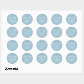 Dank je 60e verjaardag Love Hearts Confetti Ronde Sticker (Vel)