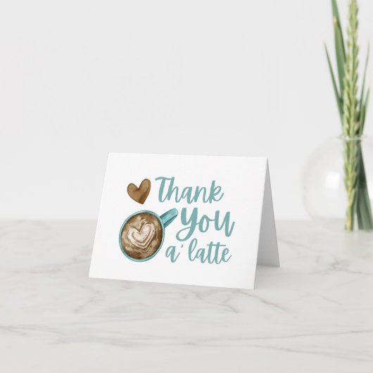 Dank je A' Latte kaart (Voorkant)