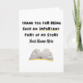 Dank je | Aangepaste naam Schattige | Een deel van Kaart (Voorkant)