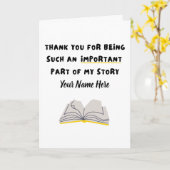 Dank je | Aangepaste naam Schattige | Een deel van Kaart (Gele Bloem)