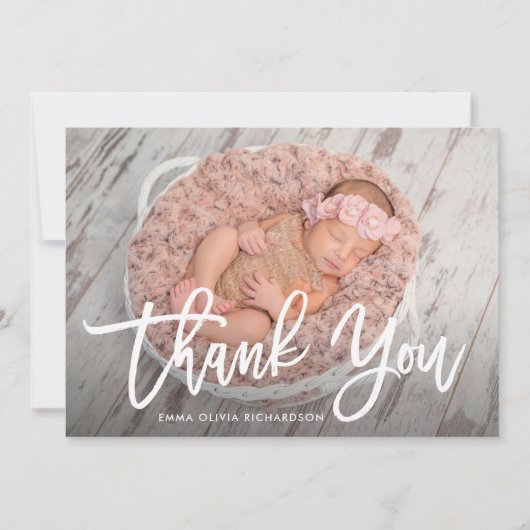 Dank je | Aankondiging van de geboorte van moderne (Voorkant)