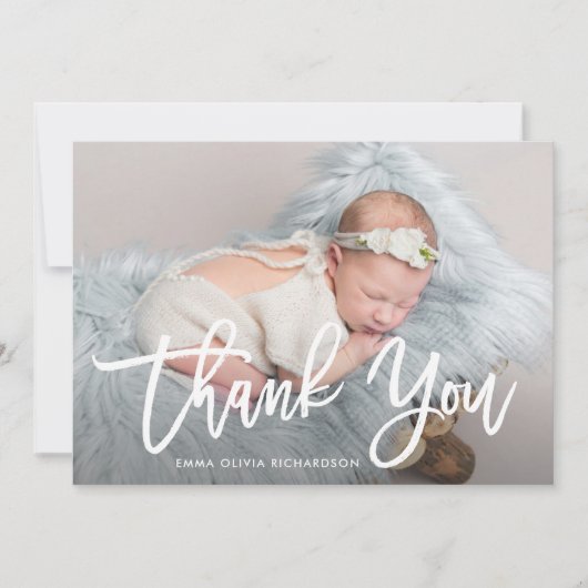 Dank je | Aankondiging van de geboorte van moderne (Voorkant)