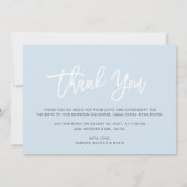 Dank je | Aankondiging van de geboorte van moderne (Achterkant)