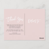 Dank je | Aankondiging van de geboorte van moderne Briefkaart (Achterkant)