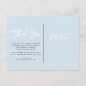 Dank je | Aankondiging van de geboorte van moderne Briefkaart (Achterkant)