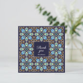 Dank je aanpasbare blauwe Azulejos (Staand voorkant)