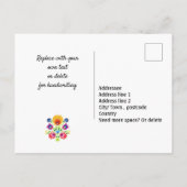 Dank je aanpasbare folklore briefkaart (Achterkant)