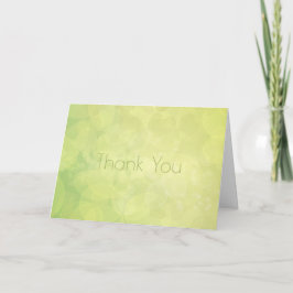 Dank je. Abstracte bokeh groene limoen textuur. Bedankkaart