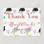 Dank je Afstuderen sterren Briefkaart (Voorkant)