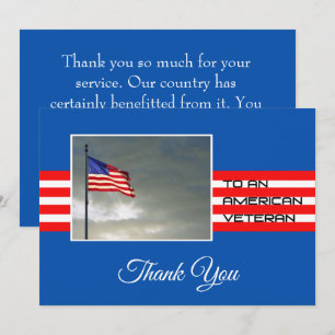 Dank je, Amerikaanse Veteraan Kaart
