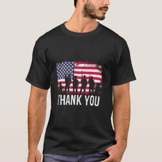 Dank Je Amerikaanse Vlag T-shirt