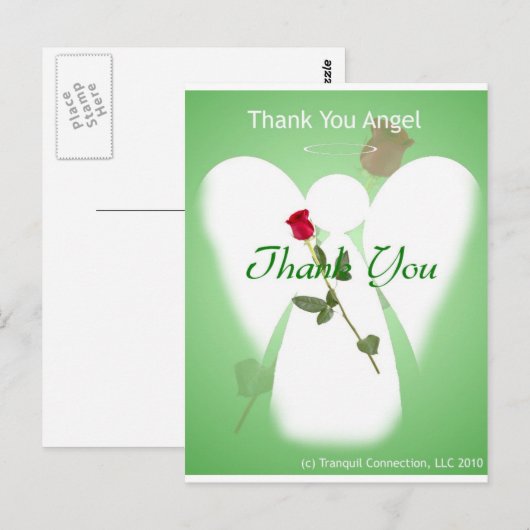 Dank je Angel Briefkaart (Voorkant / Achterkant)