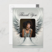 Dank je | Angel Wings Foto Briefkaart (Voorkant / Achterkant)