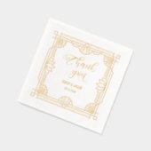 Dank je Art Deco Folie Servetten (Links)