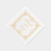 Dank je Art Deco Folie Servetten (Rechts)