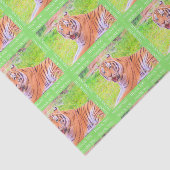 Dank je Aziatische Tijger Tissuepapier (Detail)