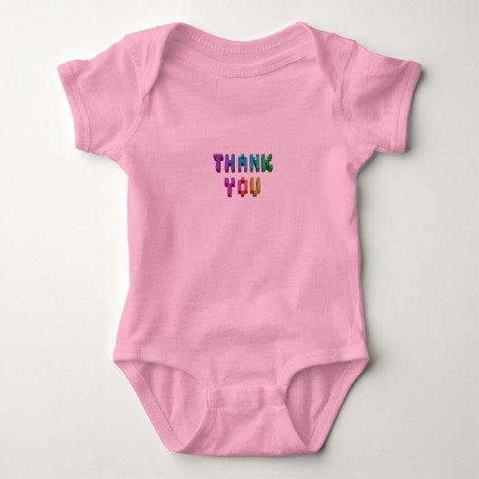 Dank je baby body  romper (Voorkant)