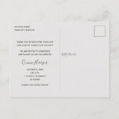 Dank je Baby Foto geboorteaankondiging Briefkaart (Achterkant)