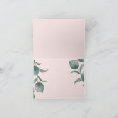 Dank je | Baby Roze Waterverf pony's Bedankkaart (Binnen)