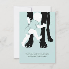 Dank je Baby Shower Bedankkaart