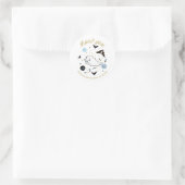 Dank je Baby shower Boo Halloween Boy Ronde Sticker (Tas)