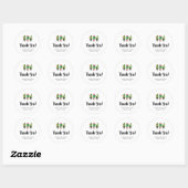 Dank je Baby shower Stickers, Succulent, Cactus Ronde Sticker (Vel)