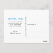 Dank je baby strooihart briefkaart (Achterkant)