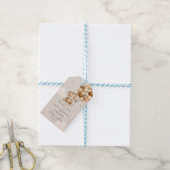Dank je Beary Veel Baby Shower Cadeaulabel (Met Touw)