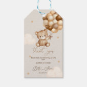 Dank je Beary Veel Baby Shower Cadeaulabel (Voorkant)